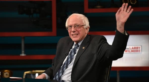 Senator Bernie Sanders on Comedy Central's "The Nightly Show With Larry Wilmore."