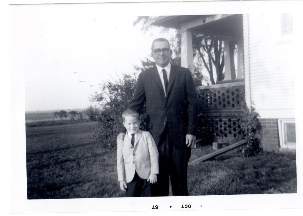 Ward Jacobson with his father, 1967