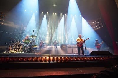 The Black Keys performing on stage