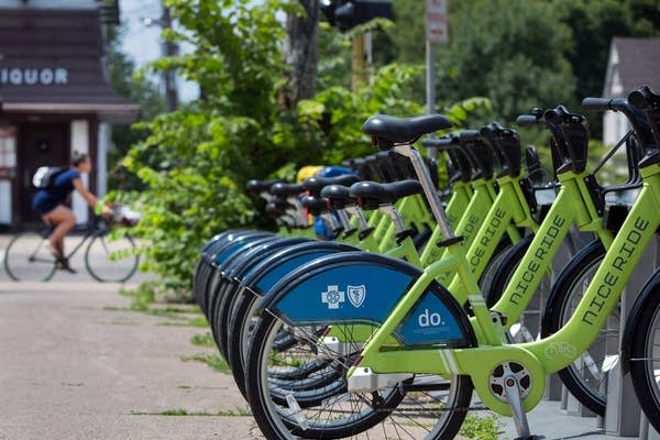 Nice Ride bikes in Minneapolis