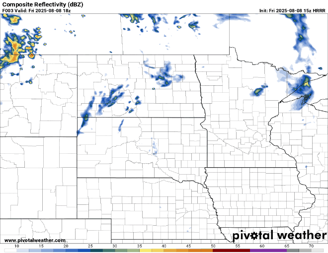 Forecast precipitation Friday 1 p.m. to Saturday 4 a.m.
