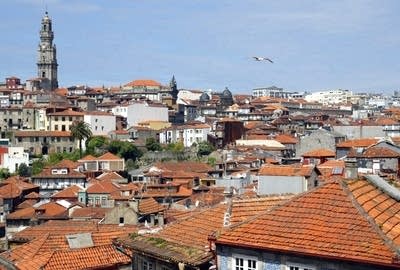 Overview of the city of Porto in Portugal