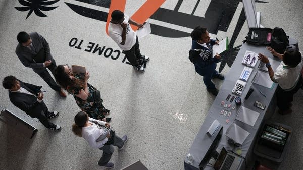 There's somewhat of a split in the job market that reflects a K-shaped economy, where higher earners are thriving while lower-income Americans are faltering.