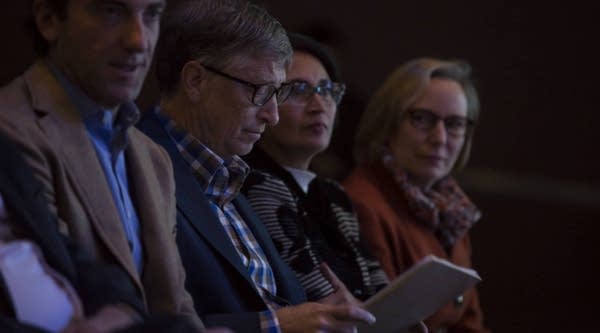 Microsoft co-founder Bill Gates waits for the Microsoft Annual Shareholders meeting to begin on December 2, 2015 in Bellevue, Washington.