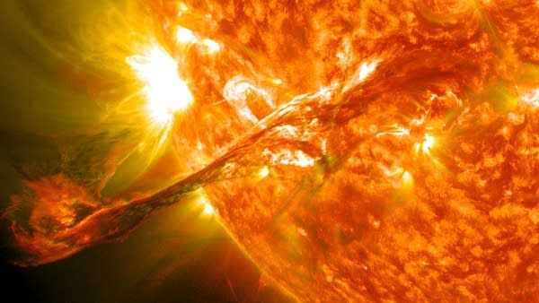 A coronal mass ejection, Aug. 12, 2012.