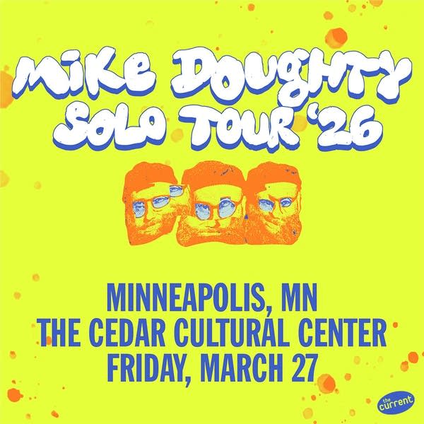 Mike Doughty Solo Tour '26 Poster with The Current Logo