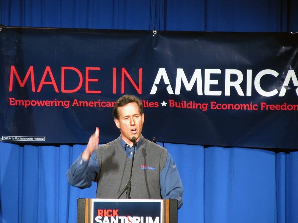 Rick Santorum in Fargo, N.D.
