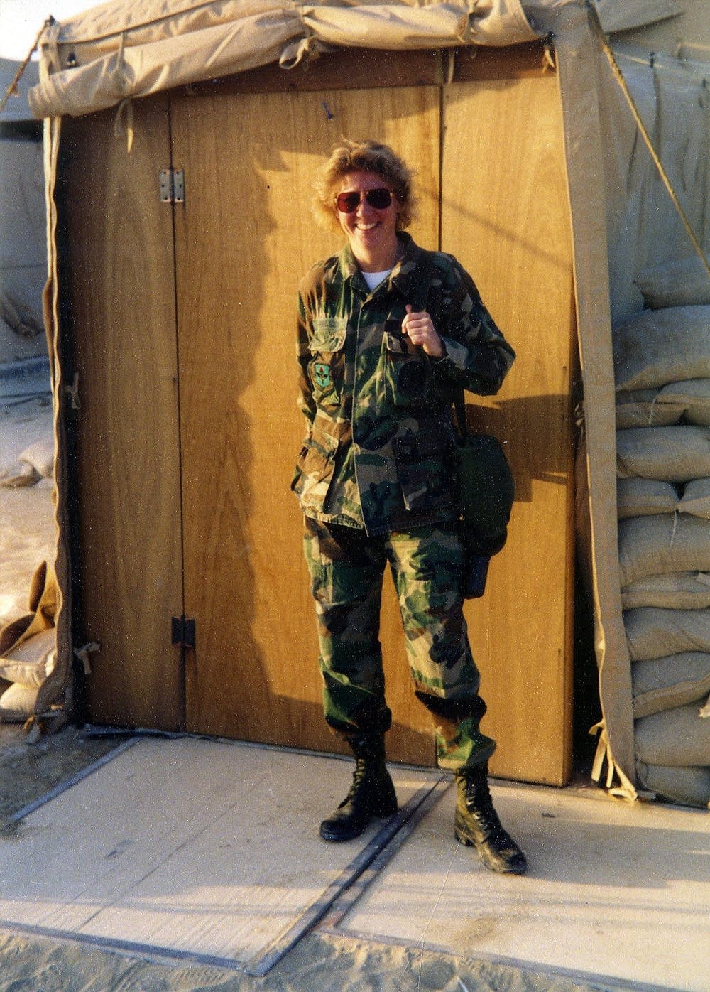 Military veteran Chante Wolf