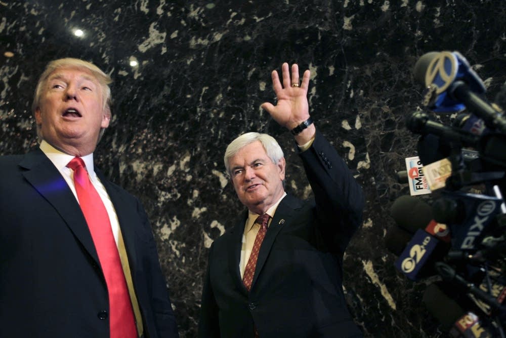 Newt Gingrich, Donald Trump