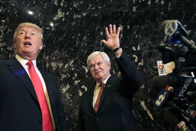 Newt Gingrich, Donald Trump