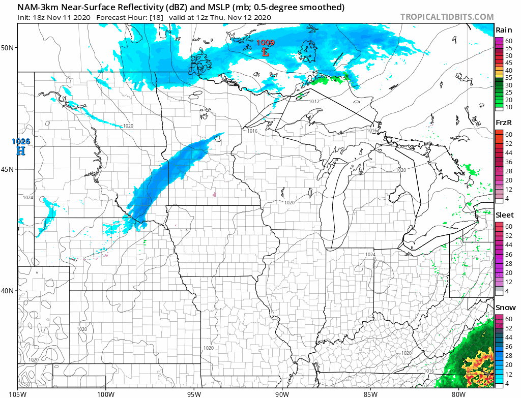 NOAA NAM 3 km model Thursday from 6 am to 6 pm