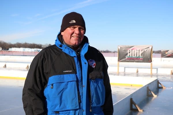 Tim Jenzer, ice director for the North American Pond Hockey Championship