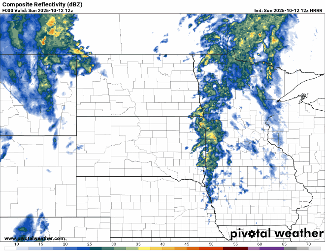 Breezy conditions and passing showers expected