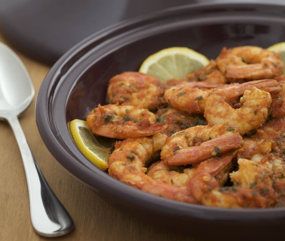Spicy Shrimp Tagine from Morocco The Splendid Table
