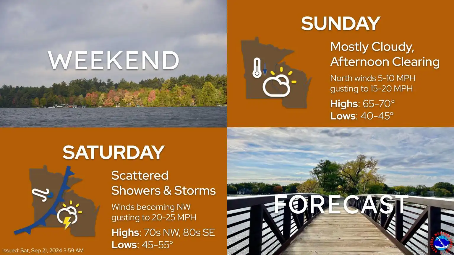 Stormy start to Saturday; cooler Sunday MPR News