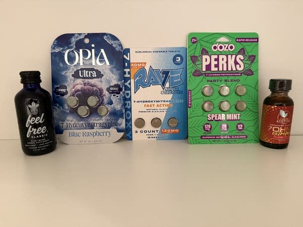 drinks and capsules sit on shelf