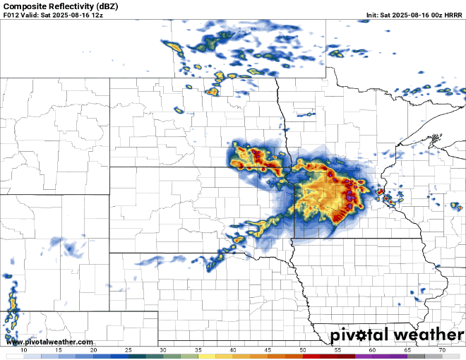 Forecast precipitation Saturday 7 a.m. to Sunday 1 p.m. 