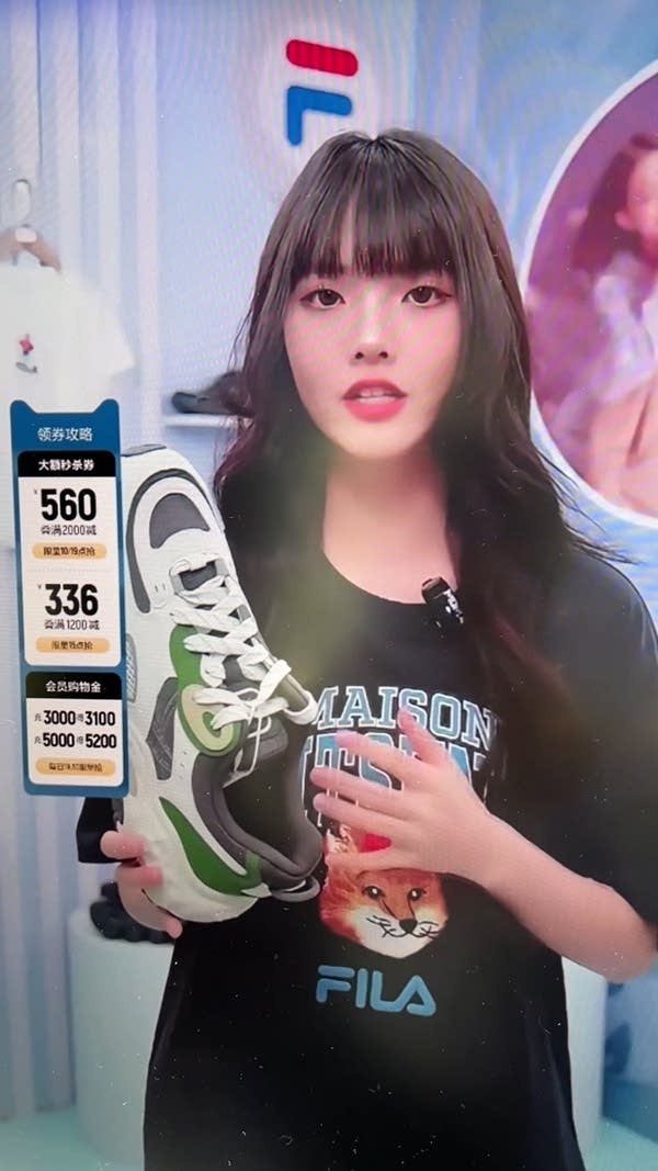 AI avatar livestreaming on Chinese e-commerce platform Taobao showcased at the World AI Conference in Shanghai