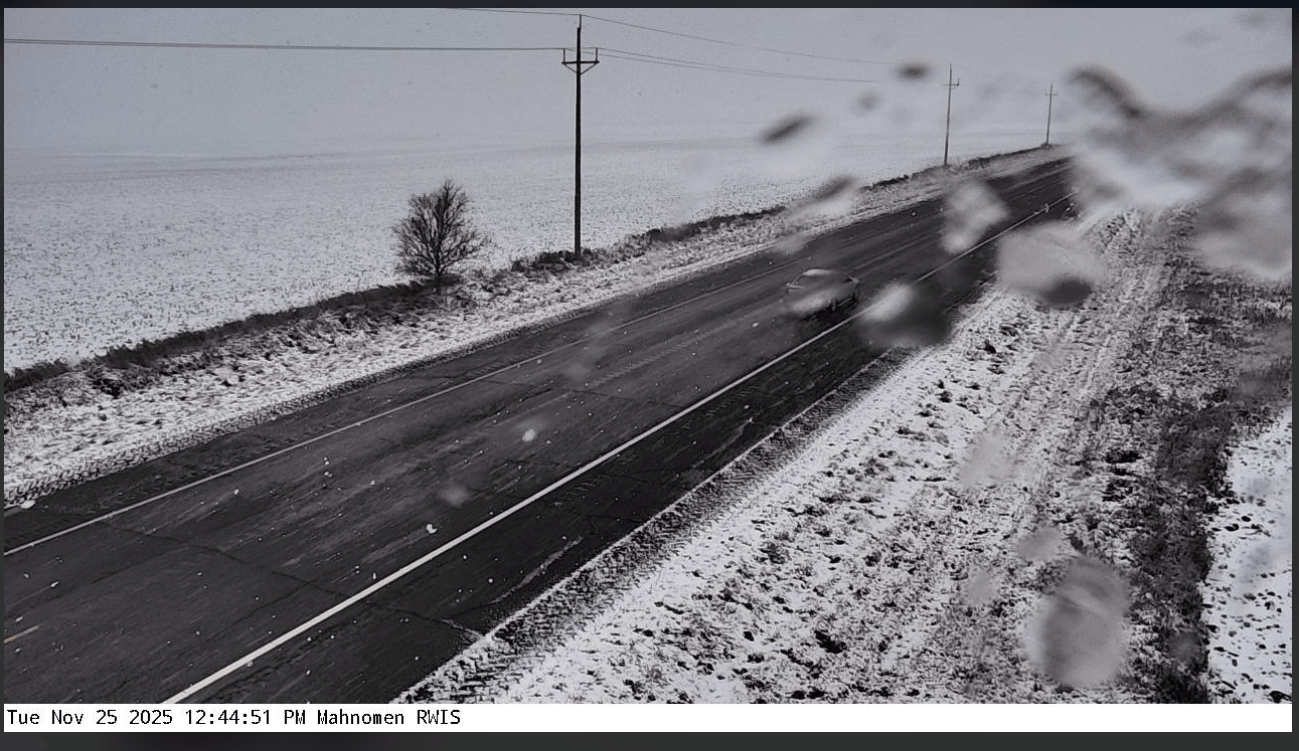 Snow covered areas in Mahnomen, MN