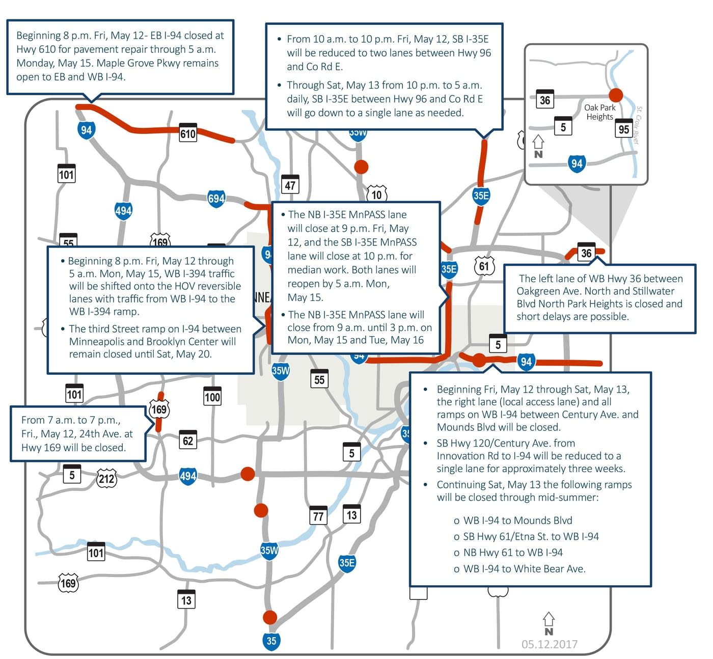 I-94 work tops Twin Cities weekend road hassles list | MPR News