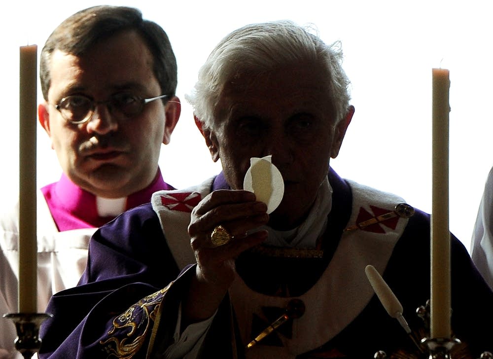 Pope Benedict XVI celebrates mass
