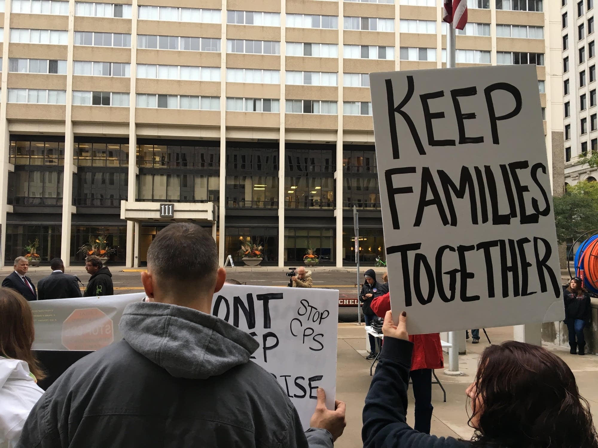 Supporters of Stop Child Protection Services from Legally Kidnapping.