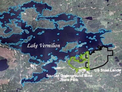 Map of Lake Vermilion