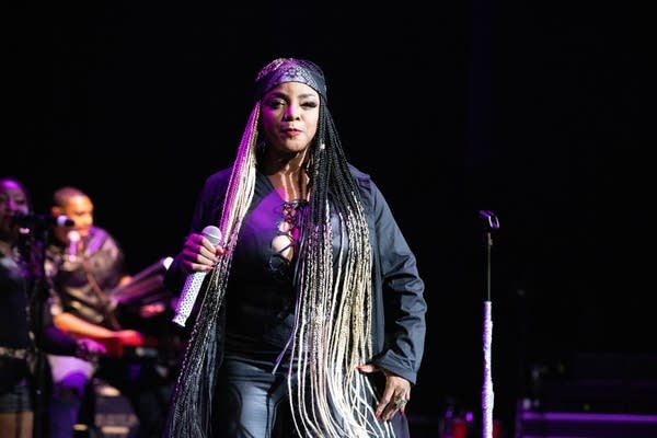 Leela James performs live in concert at Warner Theatre on September 08, 2023 in Washington, DC.