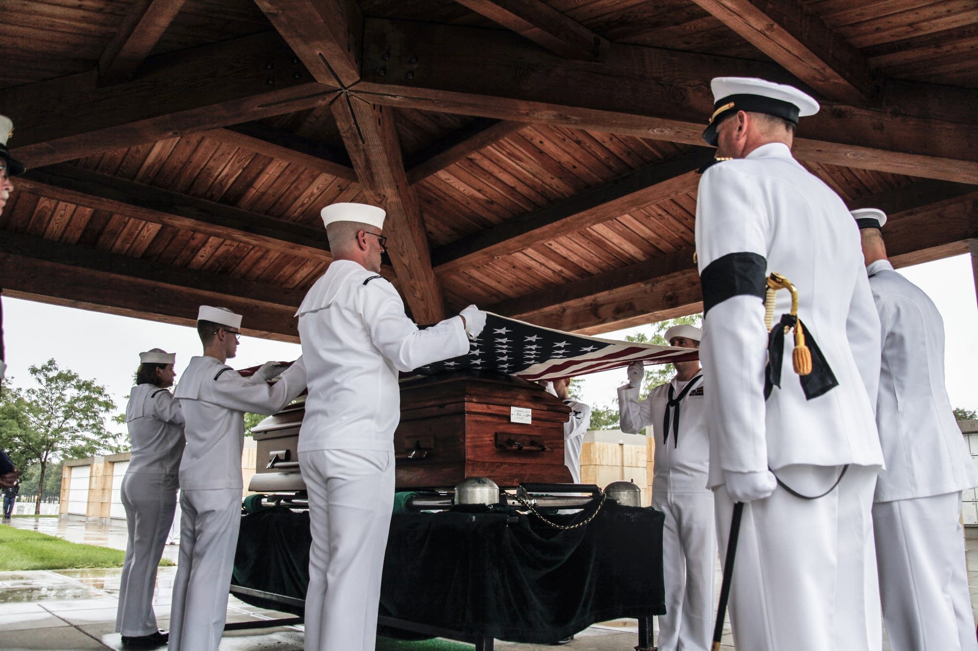 Memorial was held for Kenneth Holm, a Pearl Harbor Navy Fireman 3rd class.