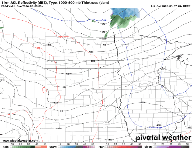 Forecast precipitation Saturday 6 p.m. to Sunday 6 a.m.