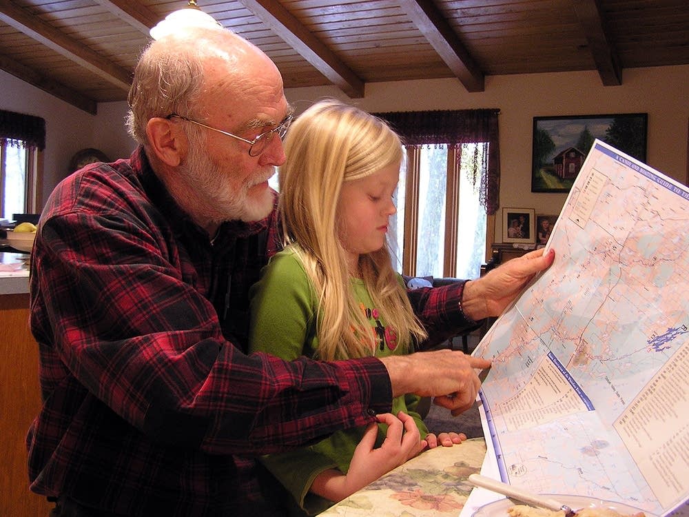 Leonard Anderson and his granddaughter Kylli, 2013