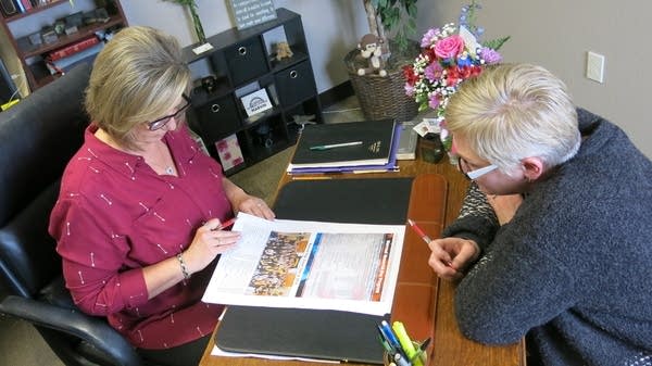 Warroad Pioneer publisher Rebecca Colden and editor Koren Zaiser.