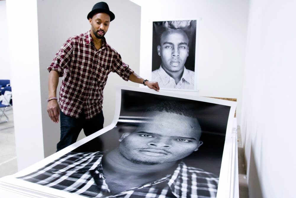Preparing for exhibit