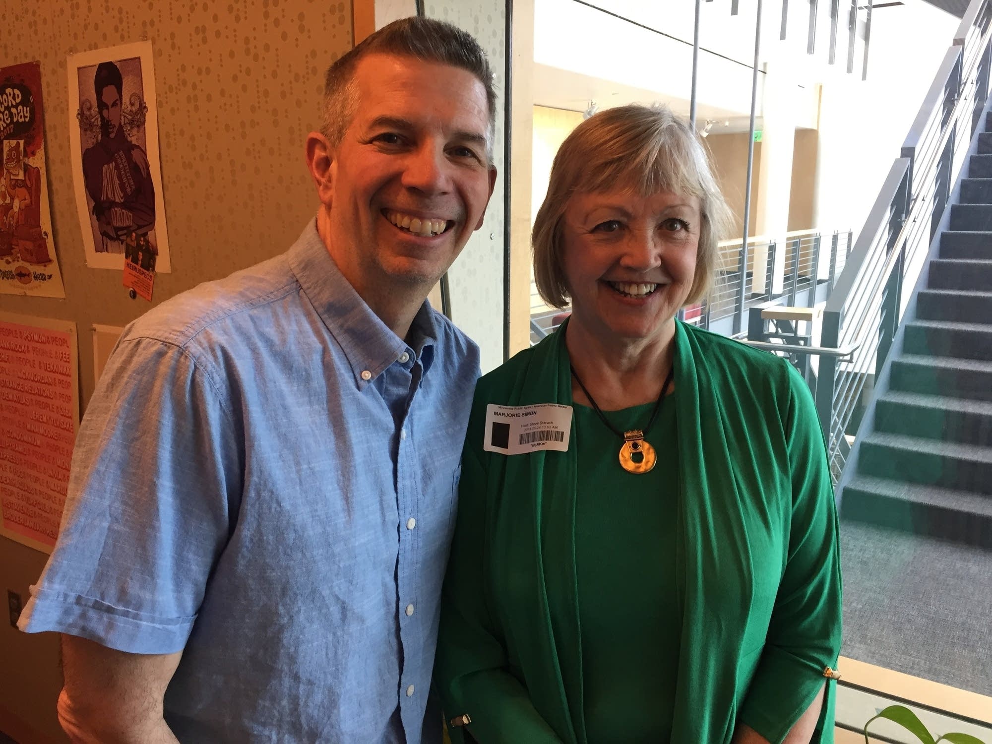 Steve Staruch with Music with Minnesotans guest Margie Nelson Simon