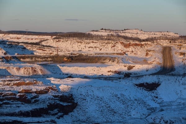 Buhl, Minn., amid the ore pits of the Iron Range.