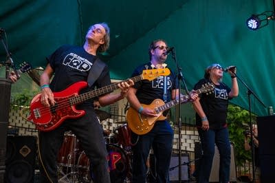 The Heavy Sixers performing on stage