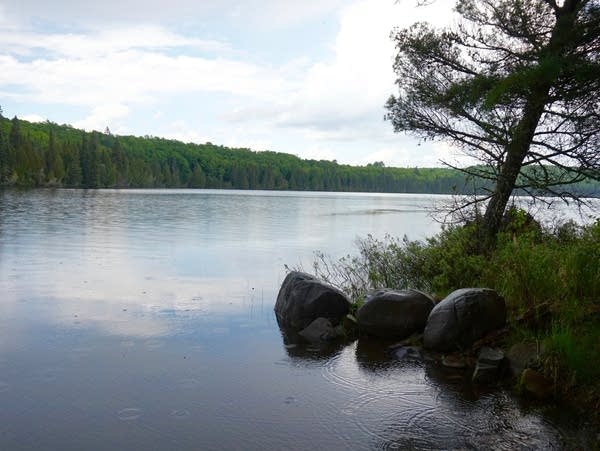 A remote lake in Cook County, Minn.