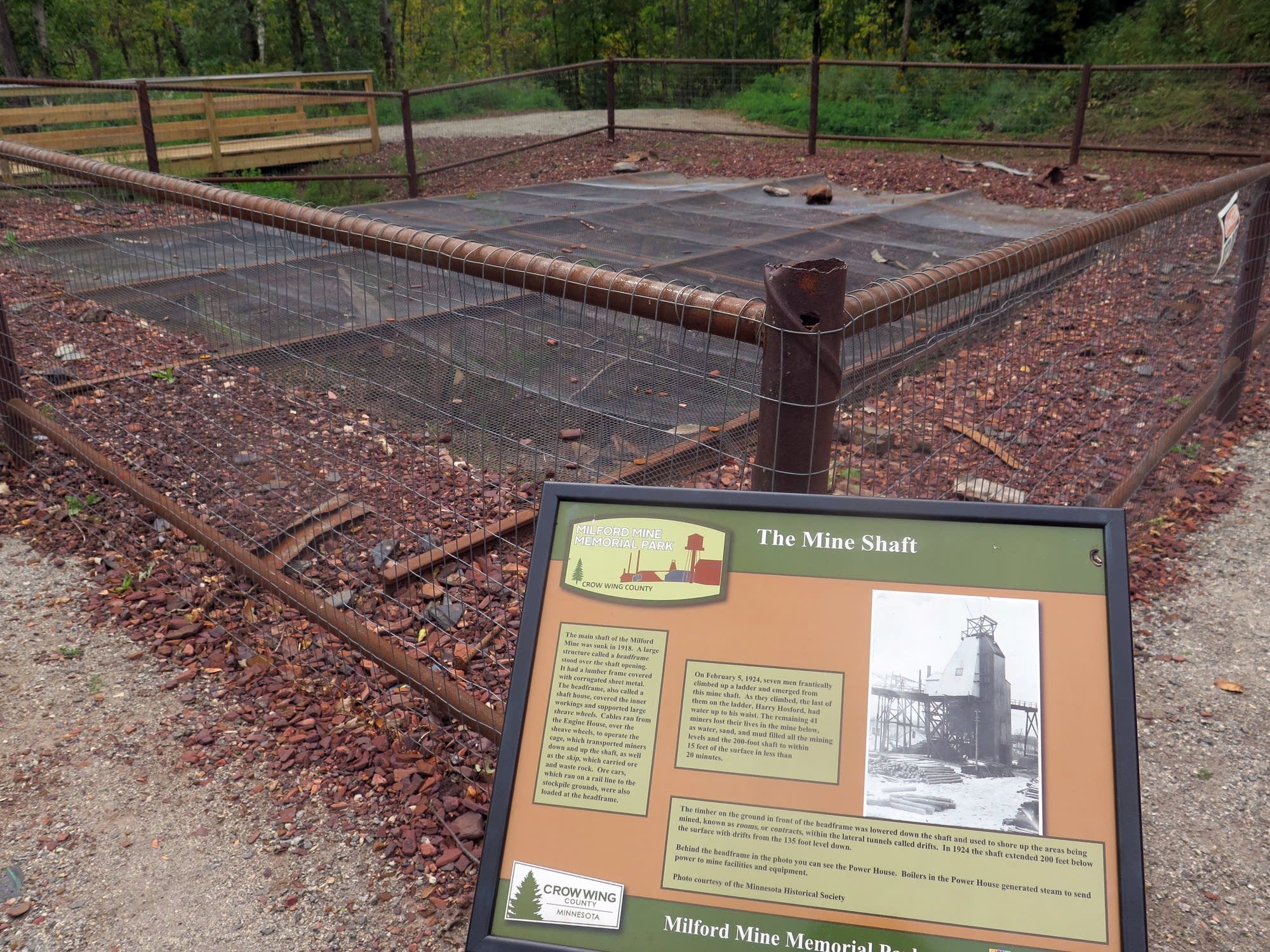 48 miners were working down this mine shaft in 1924 when the mine flooded.