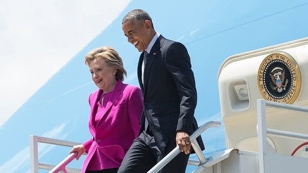 Obama and Clinton