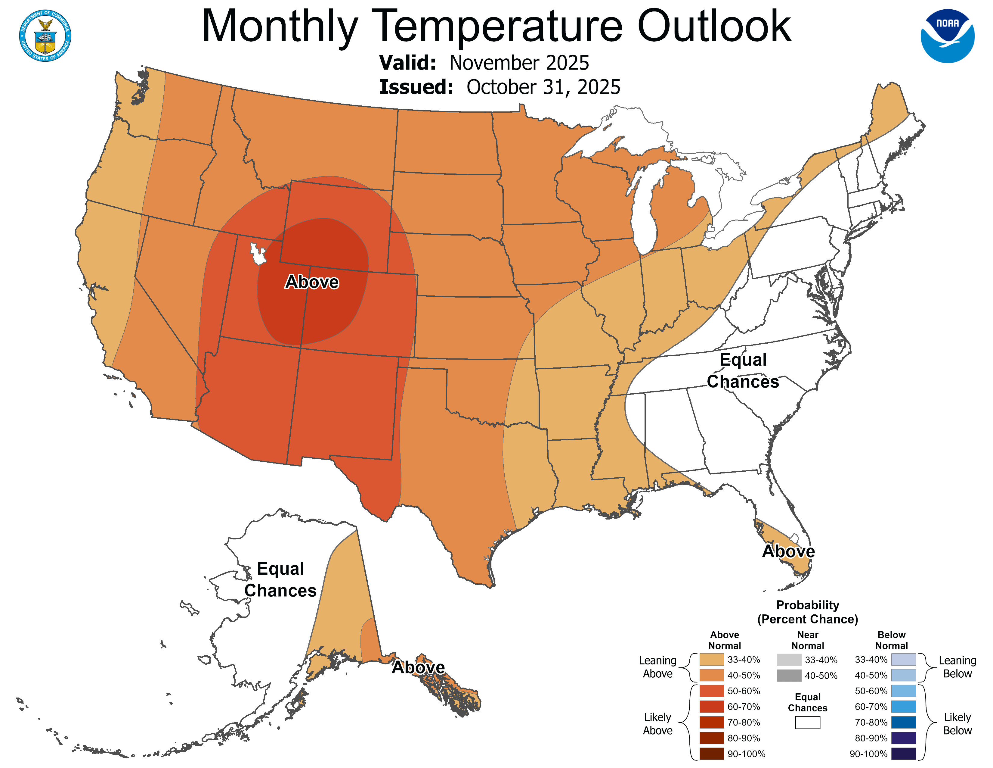 Temperature outlook