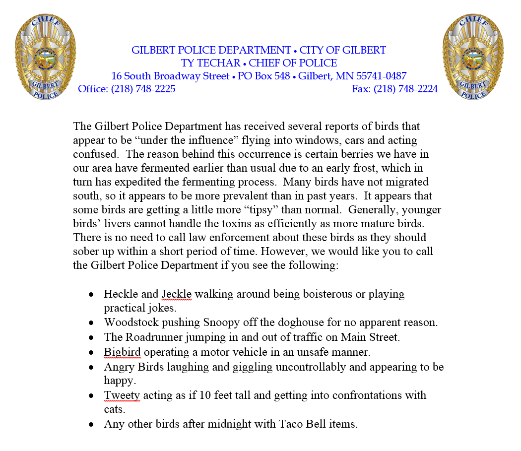 Thanks to early frost, the birds are hammered