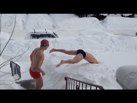 The snow swimmers of Duluth