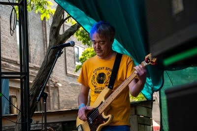 people playing music outdoors