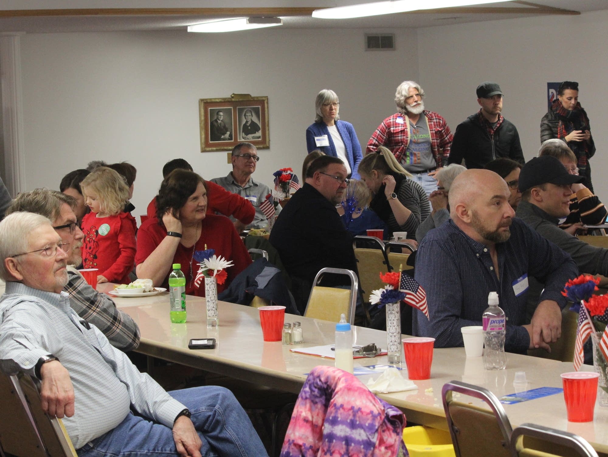 The crowd at the Monroe County Democrats' annual spaghetti dinner