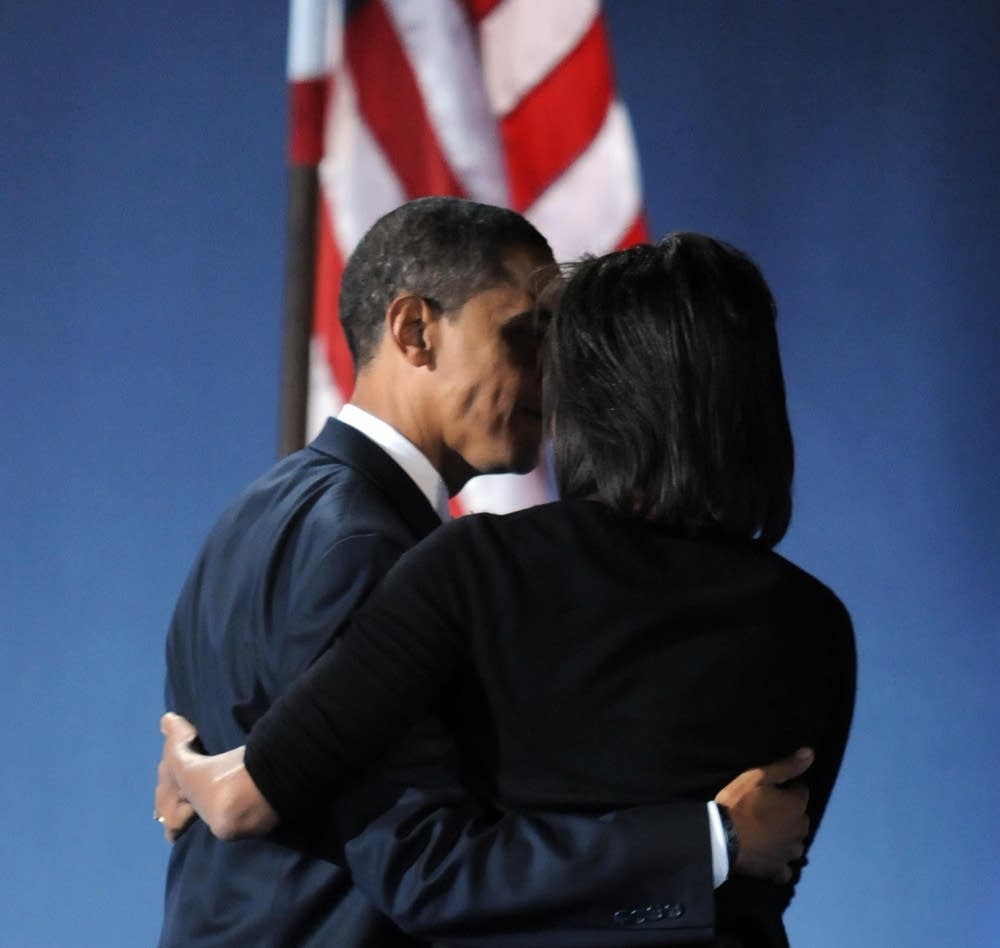 Obama and his wife Michelle