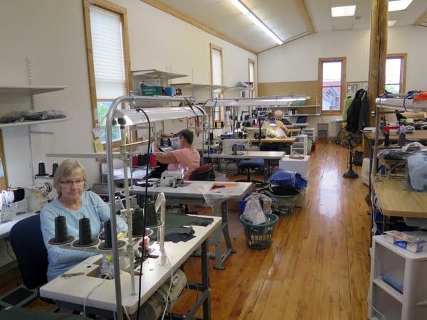 The production room at Wintergreen Northern Wear