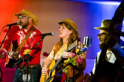 band performing on stage