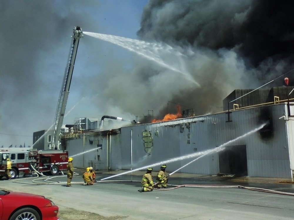 Poultry plant fire
