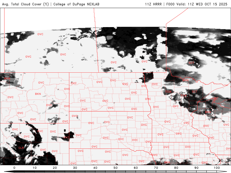 Lingering clouds Wednesday, then warmer and more showers Thursday