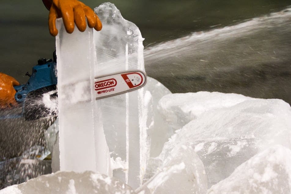 Ice from Twin Cities lakes